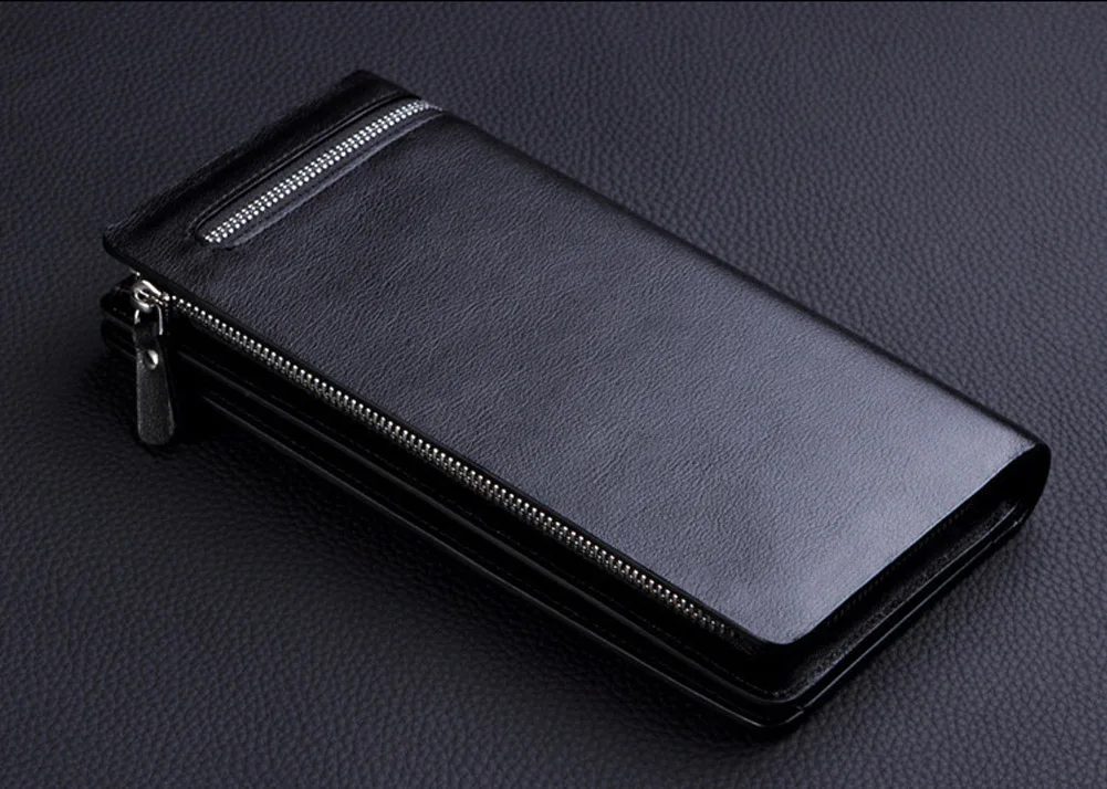 

Newly Men's Wallets Multi-function Large Capacity Zipper PU Leather Handbag Wallet Purse DO99