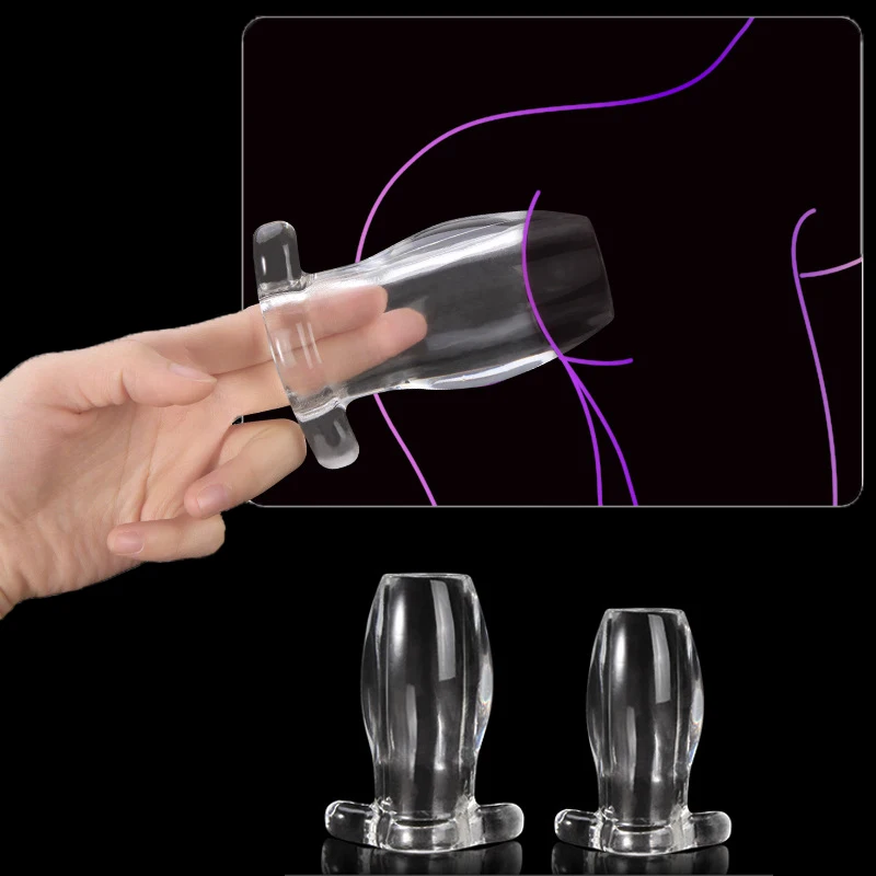 Полые Анальная пробка мягкие анальный расширитель БДСМ секс влагалище