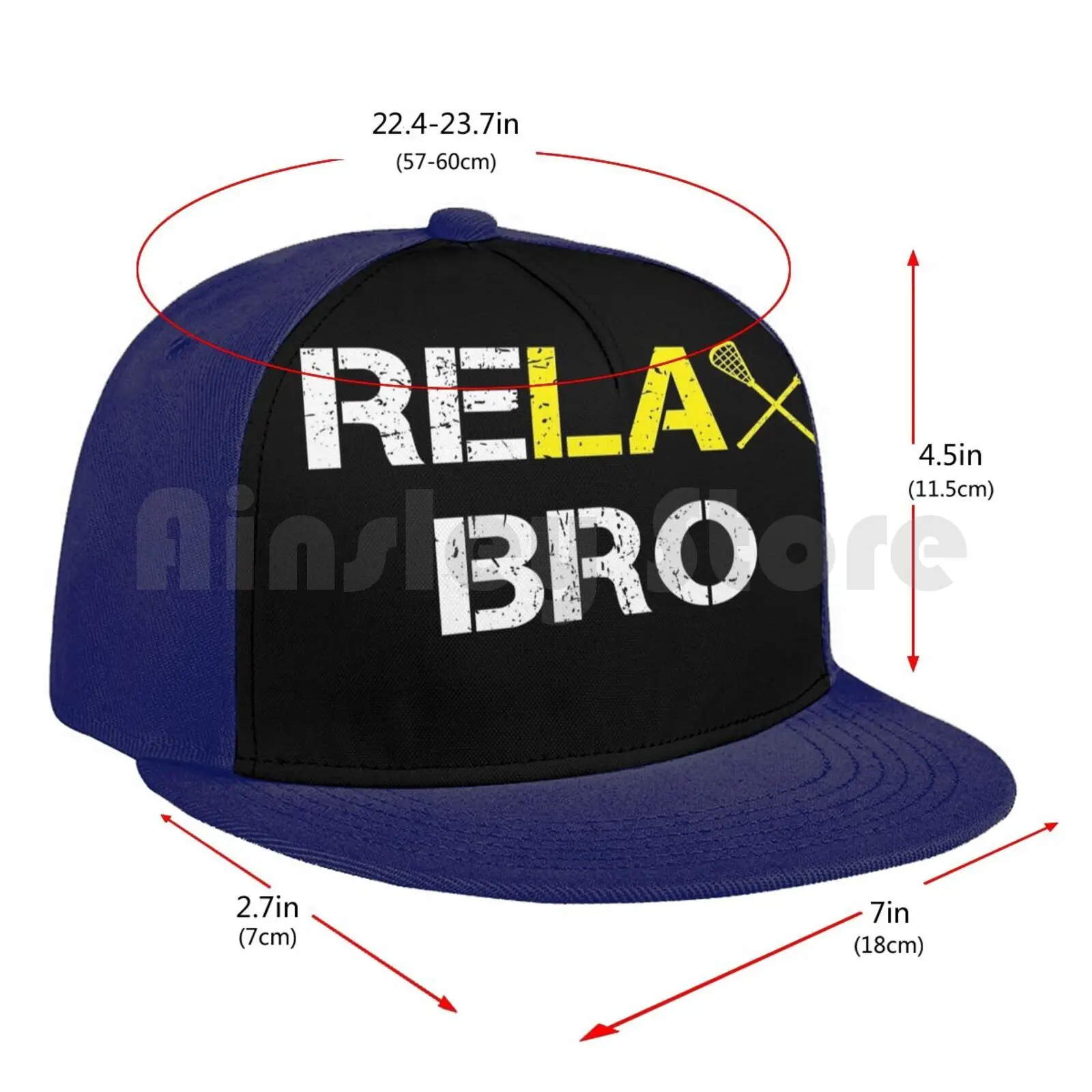 

Relax Bro Cap Unisex Mesh Casual Print Adjustable Lax Sports Athletes Athletic Athlete Sport Relax Bro Highschool High School