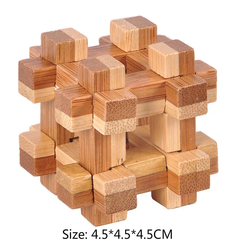 

Design IQ Brain Teaser Kong Ming Lock 3D Wooden Interlocking Burr Puzzles Game Toy Intellectual Educational For Adults Children
