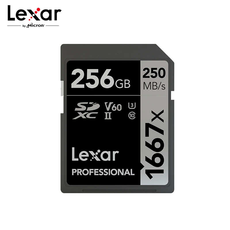 Карта памяти Lexar 1667X V60 250 МБ/с./с флеш карта 64 Гб 128 ГБ 256 UHS II U3 SD SDXC C10 для 3D 4K HD