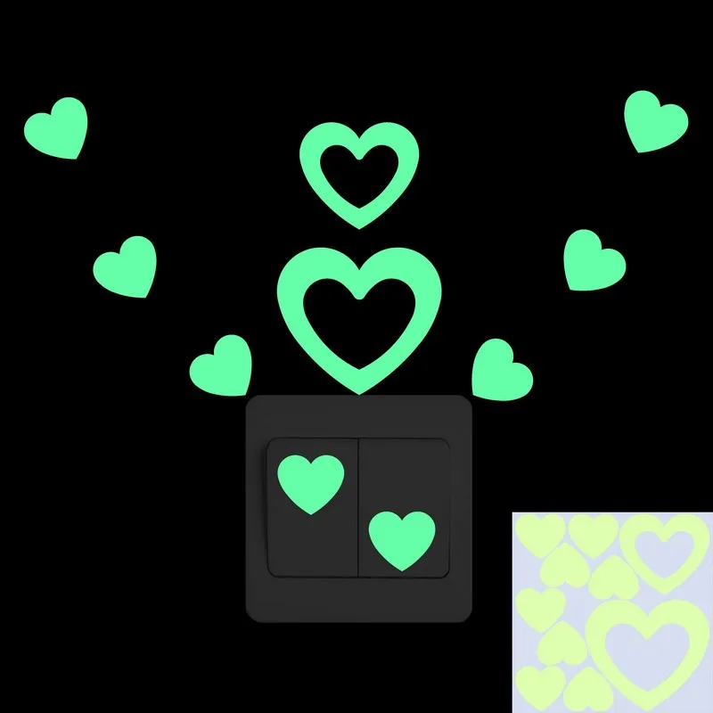 

Светящиеся наклейки для дома YG, BE, серебристо-красный, или-оранжево-красный, OY-оранжевый-желтый, ЛМ-синий