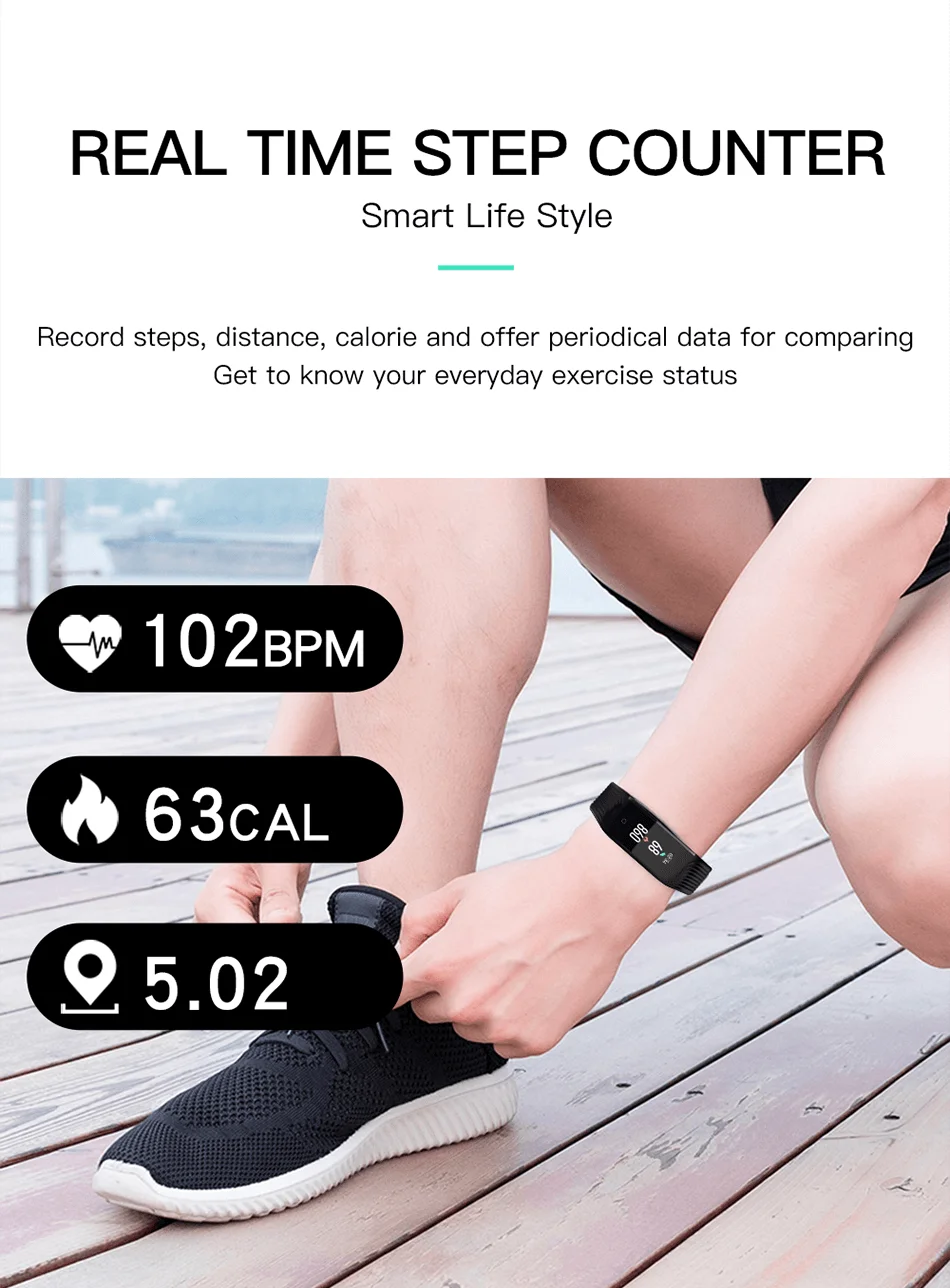 S4 Smart Beacelet пульсометр для мужчин и женщин фитнес-трекер Blutooths браслет спортивный