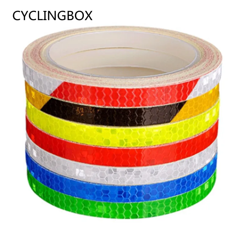 Велосипедные светоотражающие наклейки 1 см x 8 м|Наклейки на велосипед| |