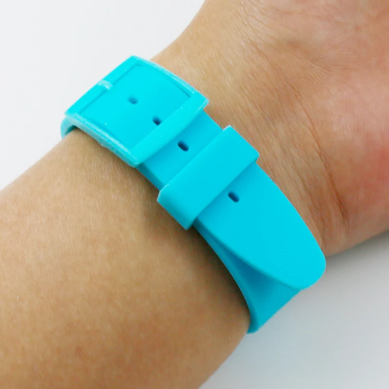 Watch accessories For Swatch silicone strap buckle 17mm19mm rubber strap men's and women's sports strap