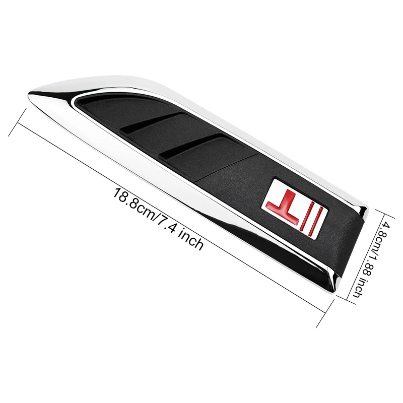 

Shark Gills Car Decorated 3D Car Fender Sticker Side Wing Badge Emblem Auto Decal For Bmw e46 Mercedes Volkswagen Passat b6 Ford