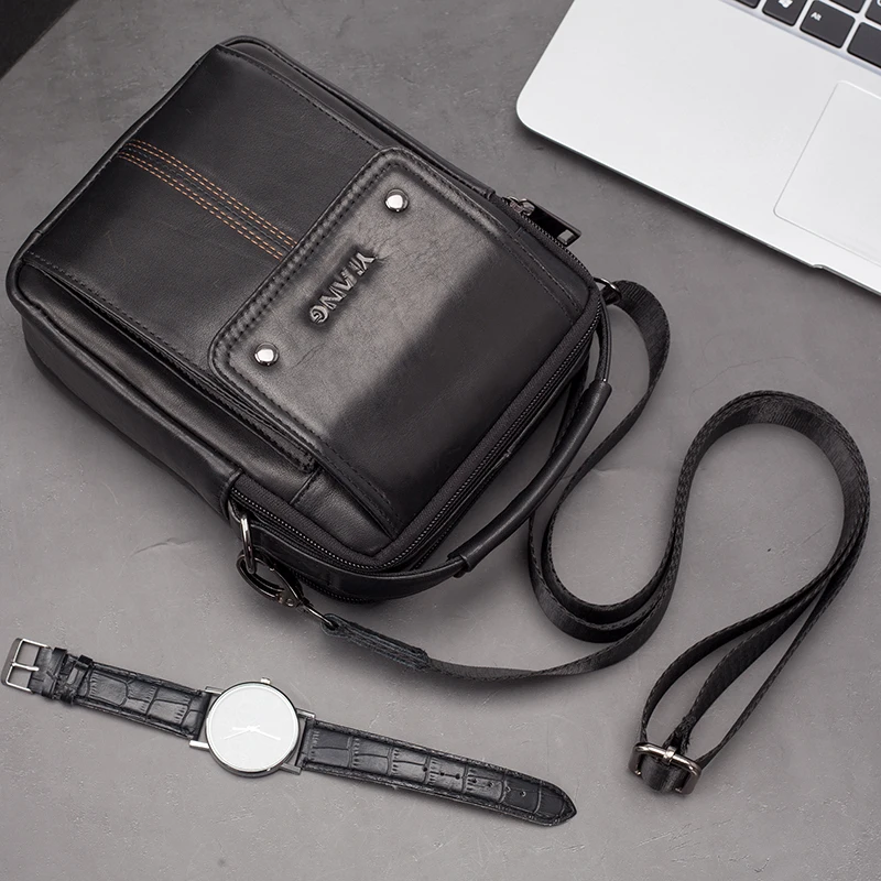 Сумка мессенджер Мужская из натуральной кожи| |