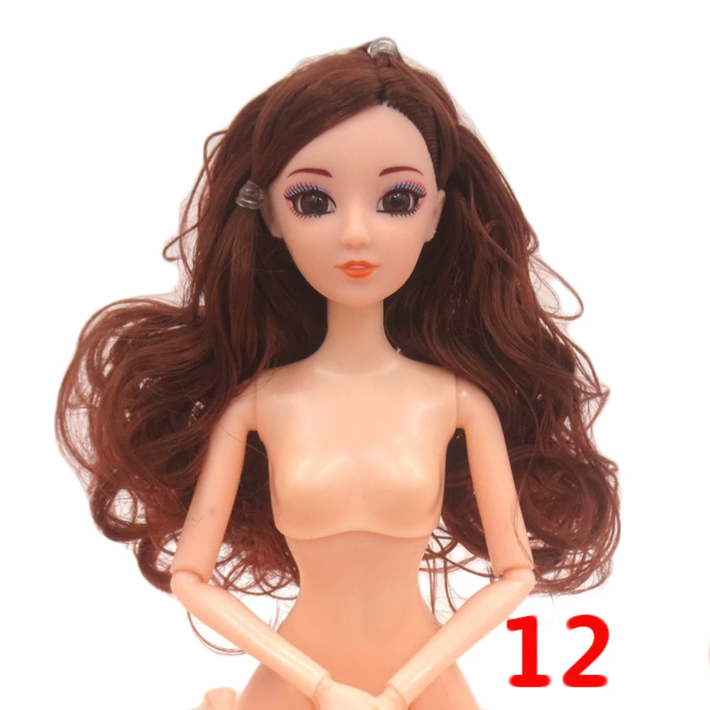 30 см Bjd куклы 12 шарнир подвижная телесная кукла с 3D глазами DIY игрушка для девочек