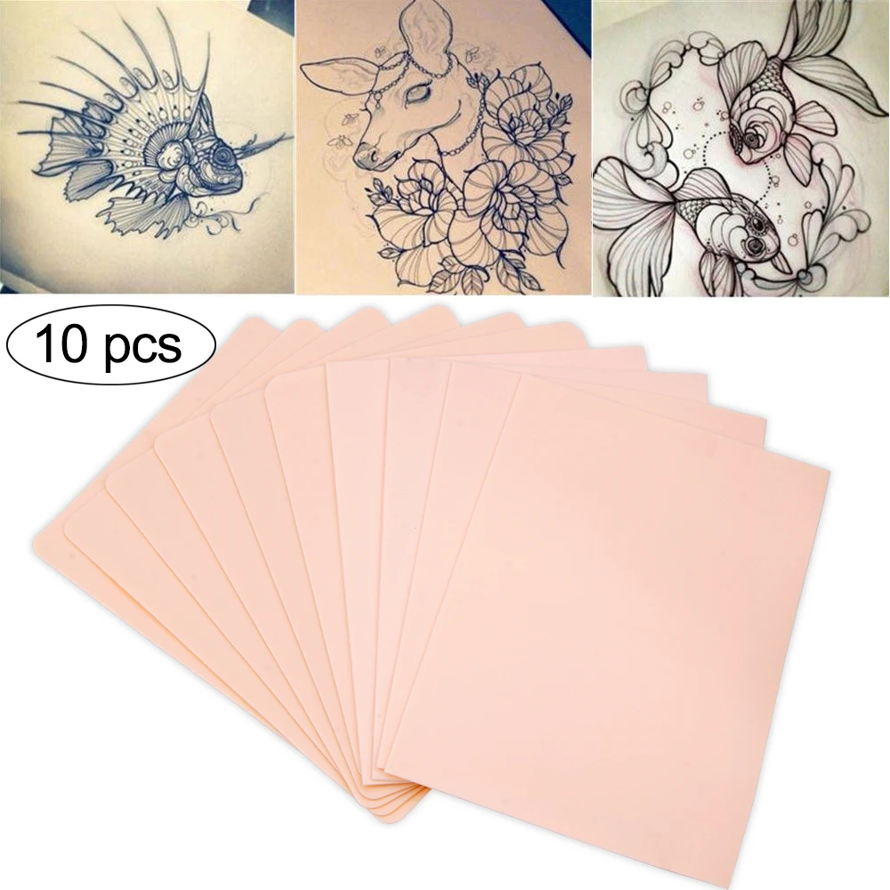 

5/10pcs Synthetic Skin Tattoo Permanent Makeup Eyebrow Double Tattoo Practice Skin Microblading Supplies Tattoo Materials Tools