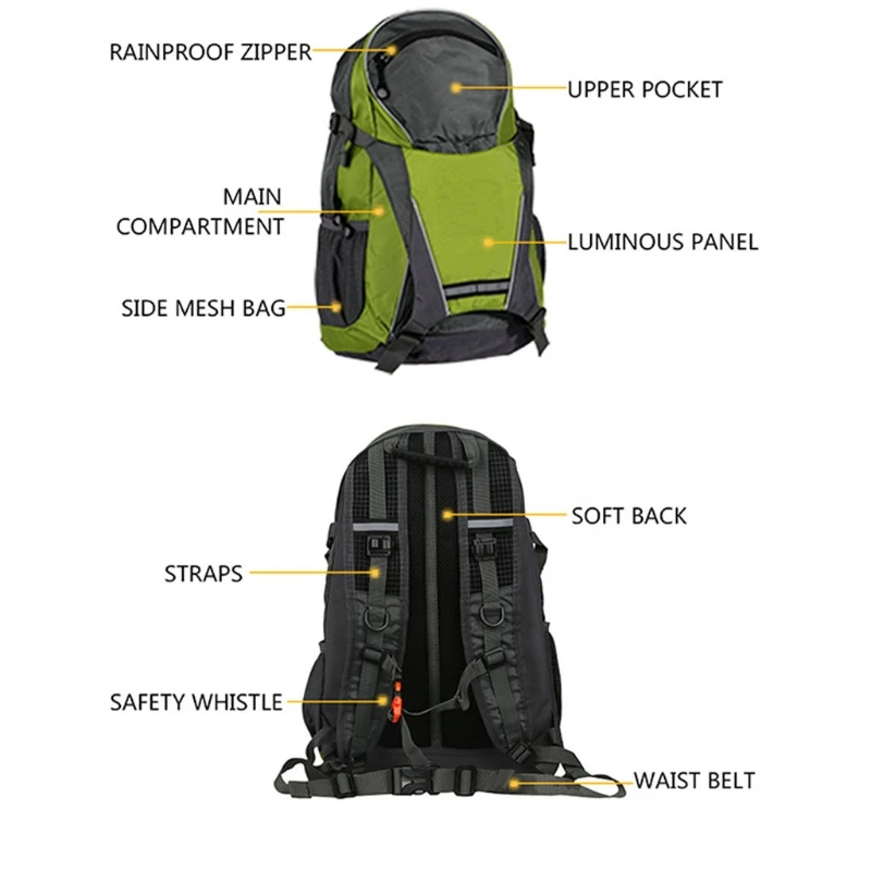 

Lightweight Remote Control LED Signal Light Backpack Reflective Turn Signal Bag