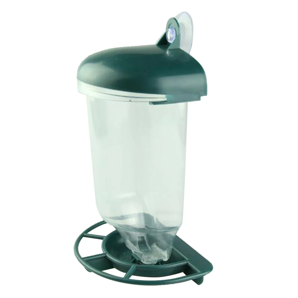 

Glass Window Clear Viewing Bird Feeder Peanut Automatic