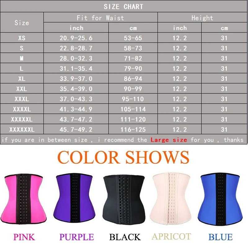 

Twinso XS-6XL Rubber Latex Waist Trainers Body Shaper Men's Sexy Shapewear Cincher Abdominal Belt Slim Corset Bustier Plus Size