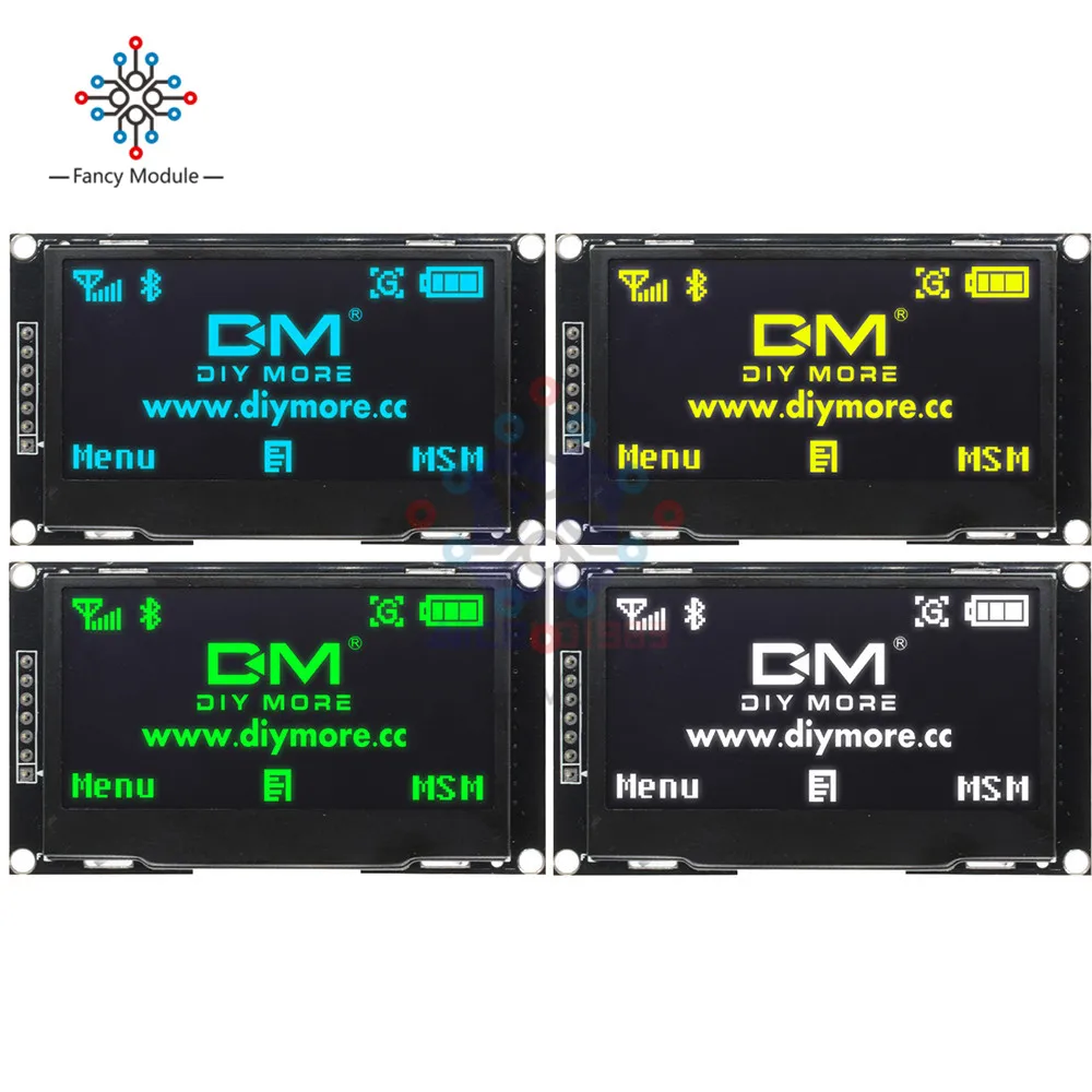 2 42 дюймовый ЖК экран 12864 oled дисплей модуль IIC I2C SPI серийный C51 STM32 SSD1309 для Arduino 128X64