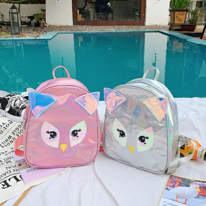 

Fashion Women Backpack Cute Cartoon Mini PU Leather Backpack School Bags Travel Handbag Shoulder Bag Rucksack