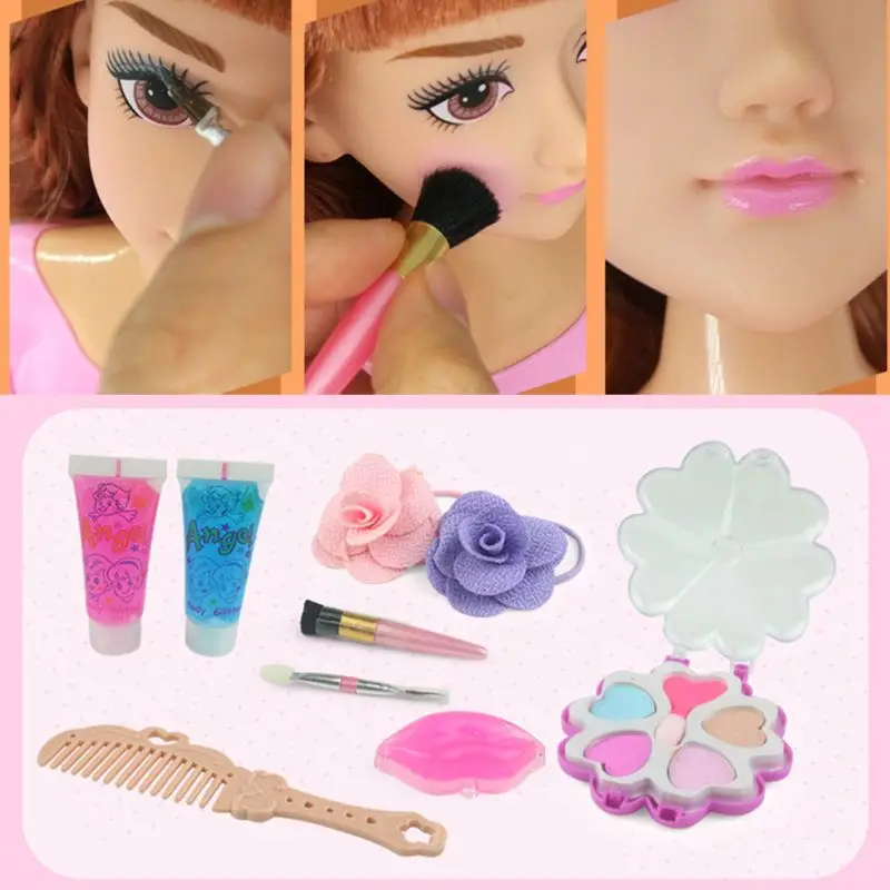 

Children Pretend Play Kid Make Up Toys Set Hairdressing Simulation Cosmetic