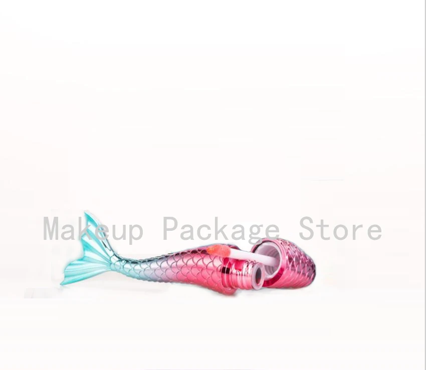 

10-100PCS 3ml/g Pink Blue Gradients Mermaid Lip Glaze Bottle Empty Gloss Tube Bottle Lipgloss Tube Lip Gloss Cosmetic Container
