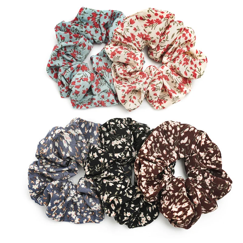 

Одежда для детей в летнем Scrunchies цветочный резинка для волос для женщин эластичная резинка для волос резинки для волос для девочек, повязка н...