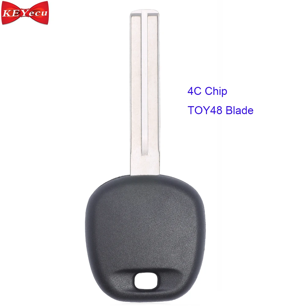 KEYECU 2 шт. для Lexus GS300 LX470 ES300 RX300 ключ транспондер 4C Чип TOY48 лезвие|key for|key for lexuskey key |