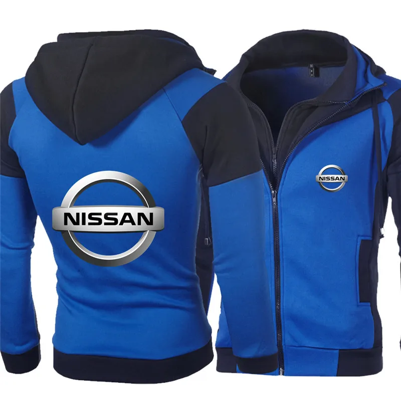 

new Nissan car logo Zipper Clothing Jacket Men Cotton Sweatshirt Hoody Spring Autumn Harajuku Male Fleece Sportwear Hoodies
