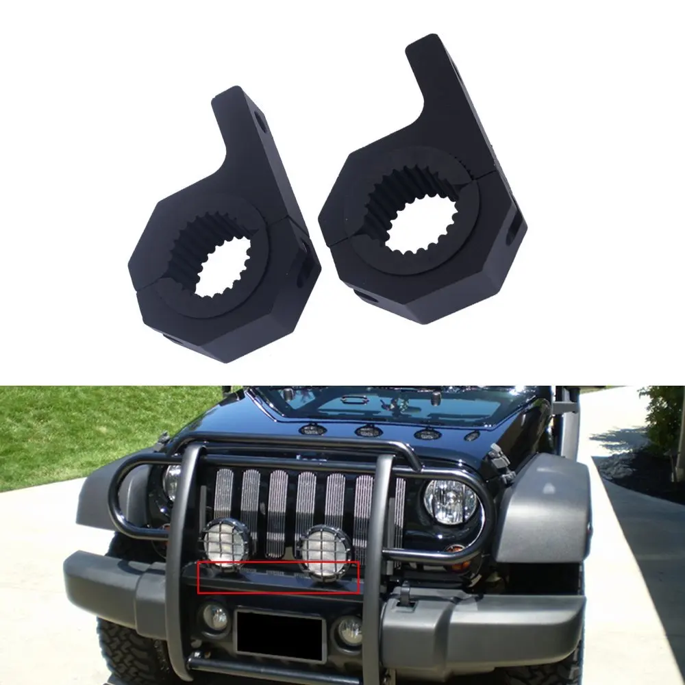 

1.125" Tube Clamp Mount Bracket ,Roof Roll Cage Holder For Whips,shovel, LED Light Bar (Pack Of 2) (2pcs-1.125" Clamp)