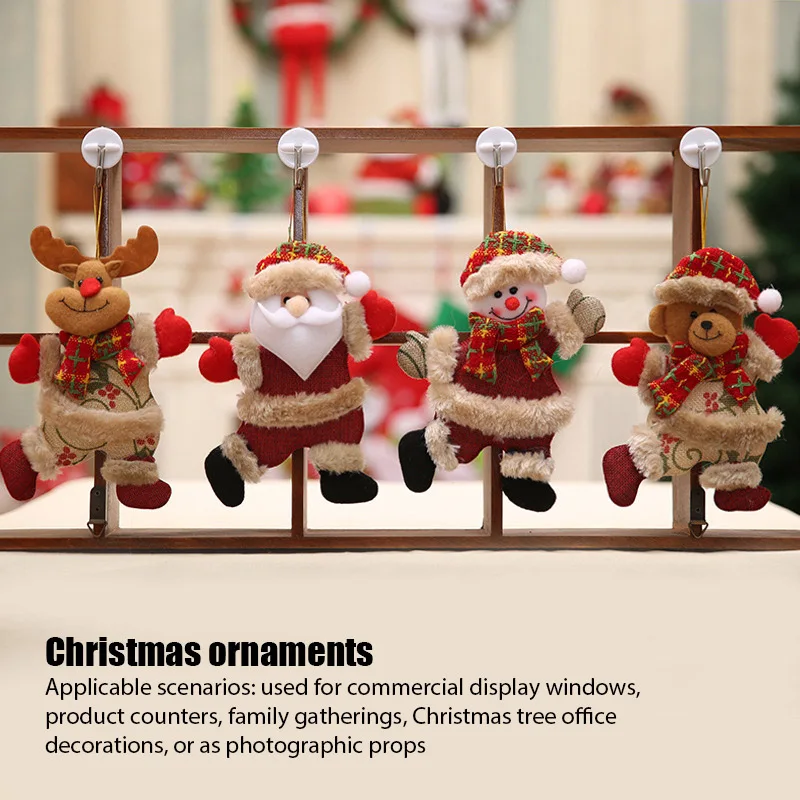 

Forest Old Man Christmas Mini Doll Christmas Tree Hanger Pendant Xmas Decoration For Home Gnome Doll Xmas Kids New Year Gift