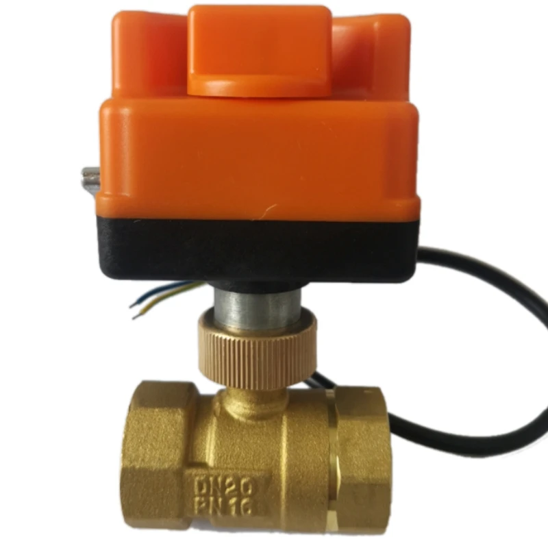 

Brass Electric Ball Valve 2-Control Electric Actuator AC220V 2-Way with Manual Switch