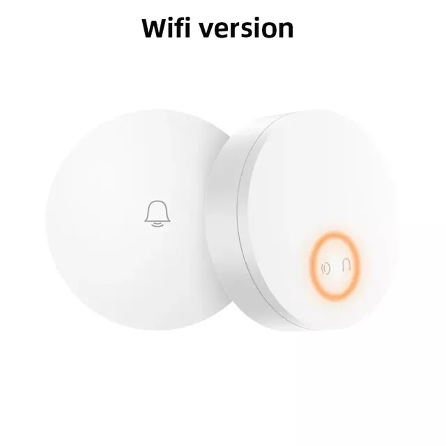 Wireless Doorbell Xiaomi Zero AI распознавание лица дверной звонок набор ИК Ночное видео Обнаружение движения wifi самогенерирующий беспроводной дверной Звонок - Цвет: Wireless Doorbell