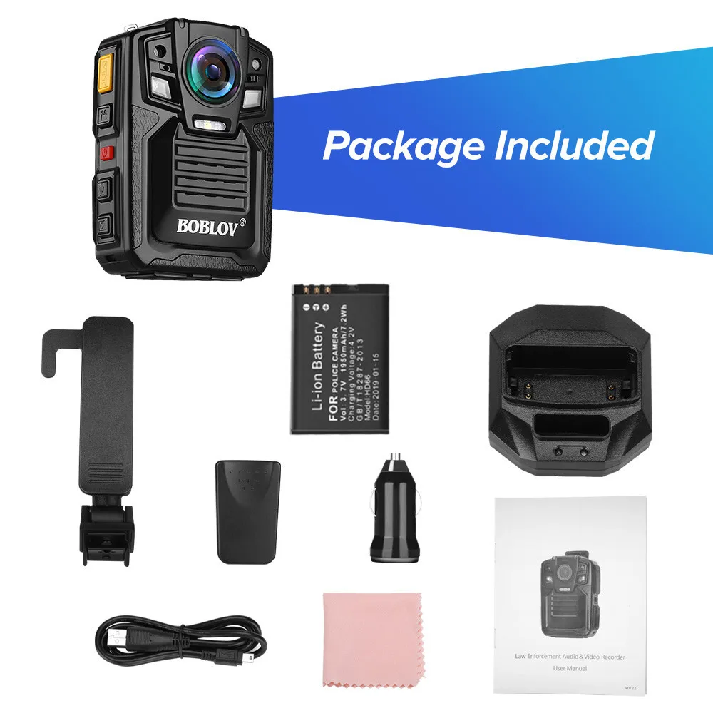 BOBLOV 4G GPS-камера для тела с поддержкой прямой трансляции паром 1296P 30 кадров в