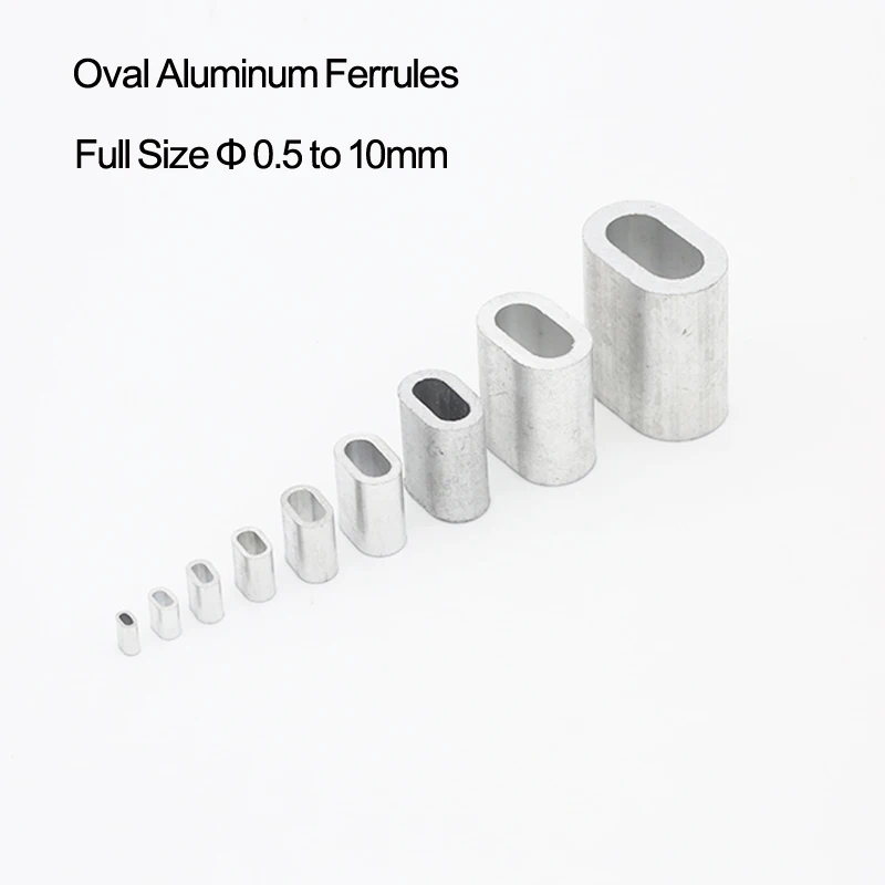 M0.5 до M10 многоразовый стальной трос крепежный зажим в форме эллипса алюминиевые