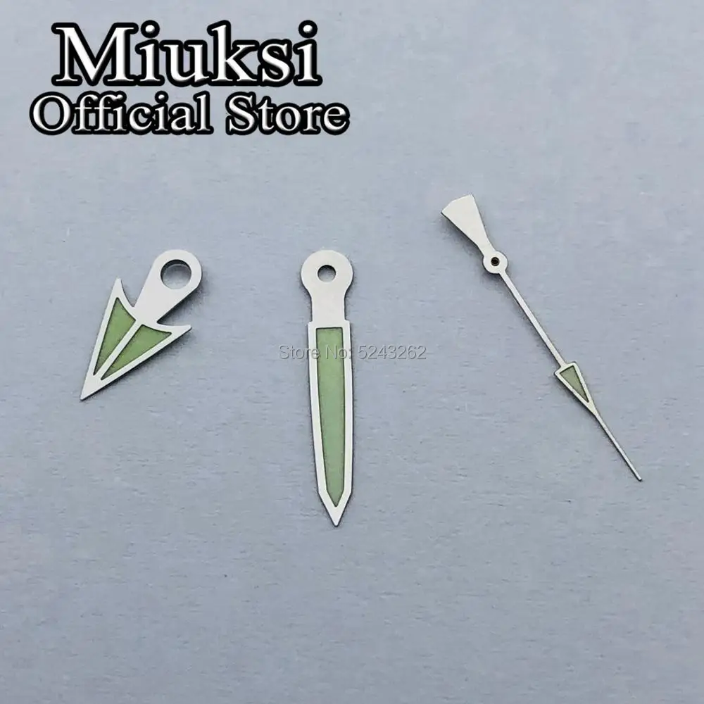 

Miuksi watch hands green super luminous hands fit NH35 NH36 movement