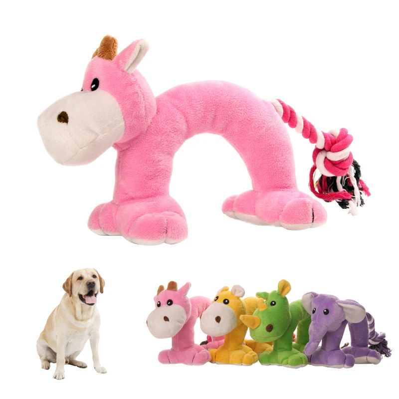 

Cute Animal Pets Dog Toys Squeeze Sound Toy Safety For Dogs Molar Chew Toys Plush Puppy Squeak pet Dog Interactive Toys Supplies