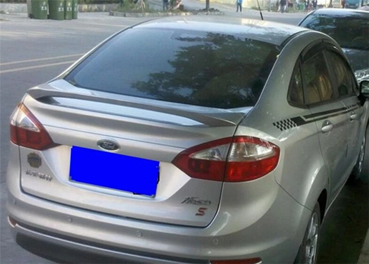 Спойлер для Fiesta 2006 2013 Ford sedan WDK спойлер из АБС пластика заднее крыло автомобиля