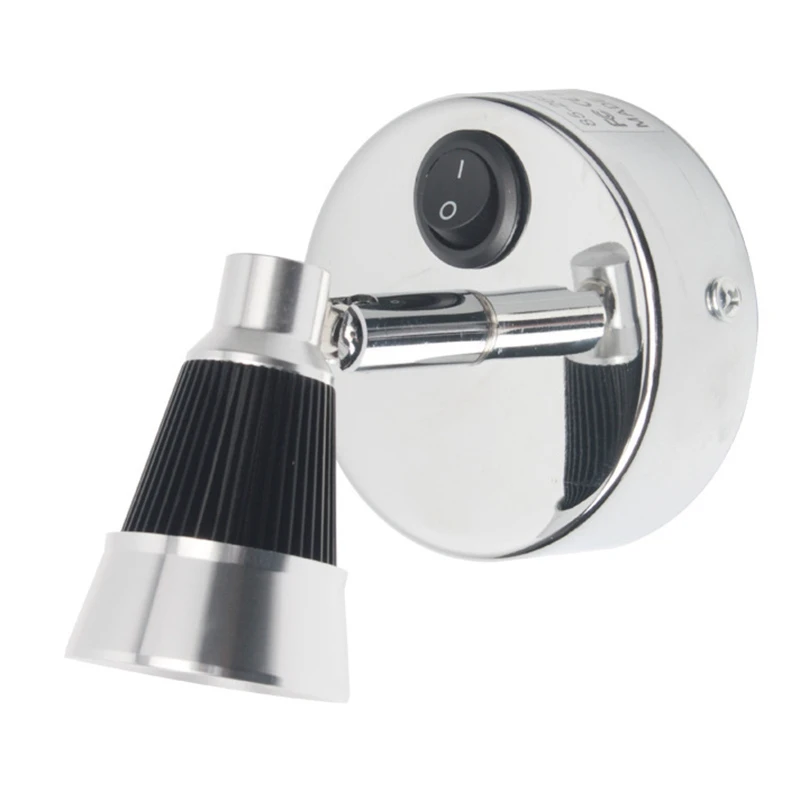 

12V/3W LED Caravan Reading Light Small Spotlight Wall Lamp Warm White Color