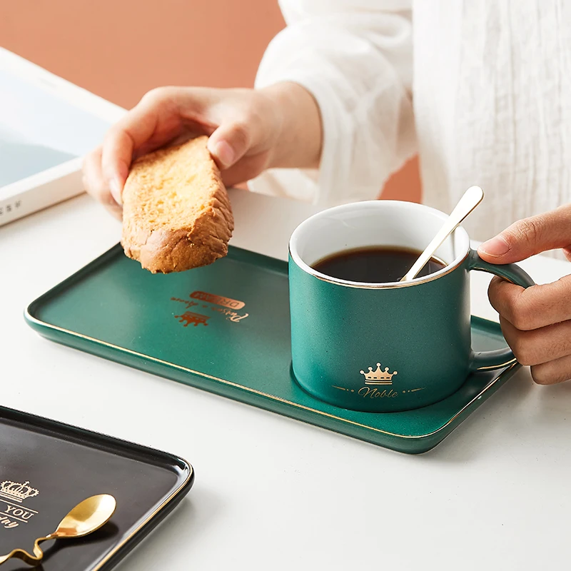 Классическая Роскошная чашка простая сделанная на заказ одноцветная зеленая