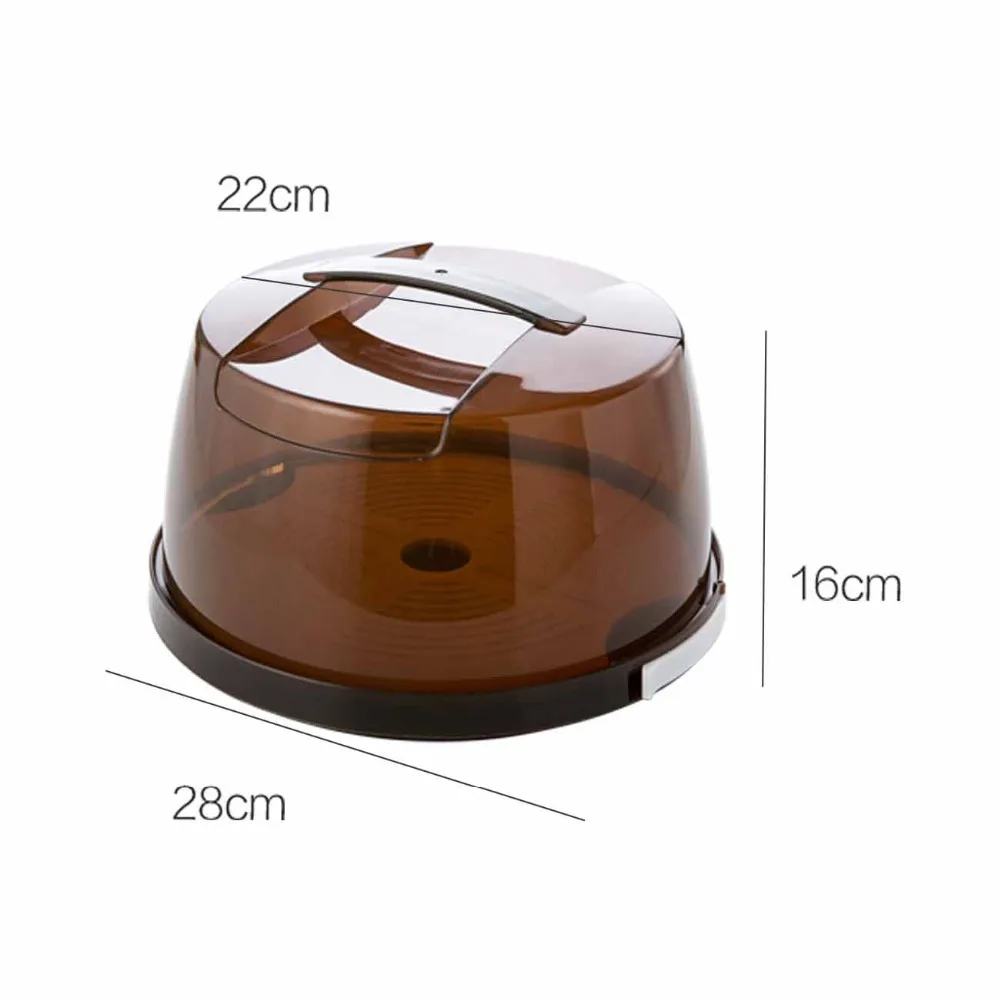 Полипропиленовая круглая коробка для выпечки хранения десертов с ручкой чехол