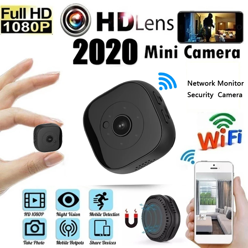 Мини DV/Wi Fi 1080P HD H9 Портативный Камера домашнего видеонаблюдения Secret Cam Ночное