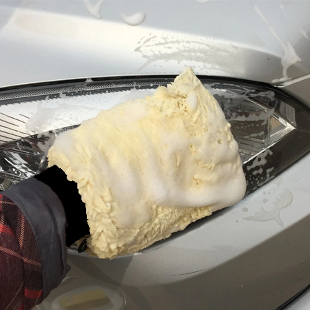 Микрофибра плюшевая деталь для автомобиля перчатка мытья инструмент чистки