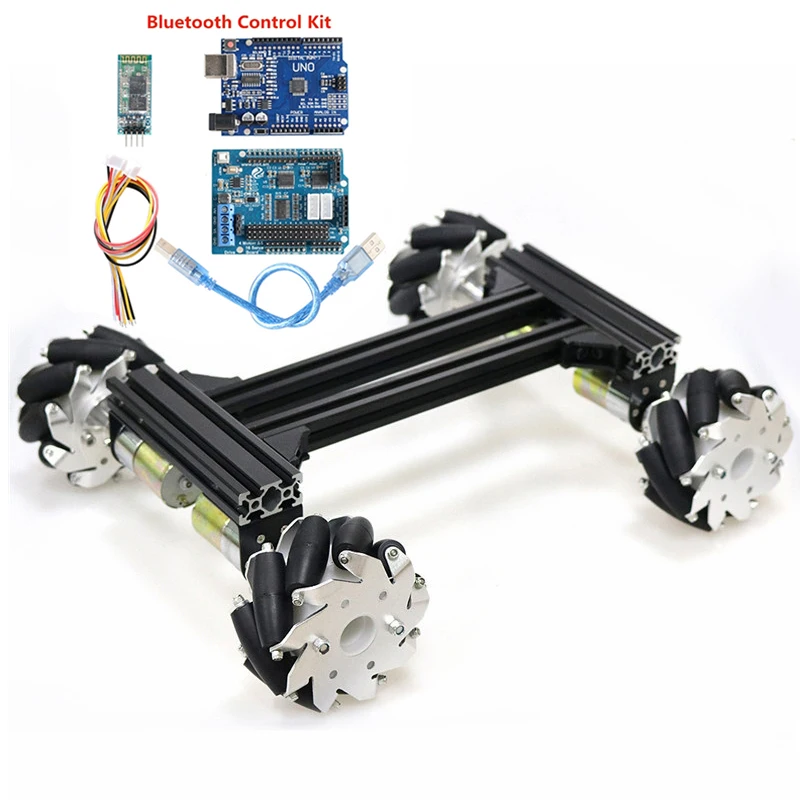 Умное автомобильное шасси/металлическая рамка Шасси Mecanum Wheel 100 мм с двигателем 12