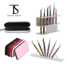 Акриловый держатель для наращивания ресниц, Прочный Удобный профессиональный держатель для из искусственной кожи