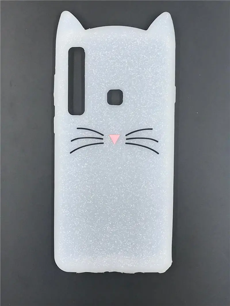 

Soft Silicon Cover For Samsung Galaxy A9 2018 Case A9s 3D Cartoon smile Cat Case Coque For Samsung A9 Pro 2018 A920 Phone Case