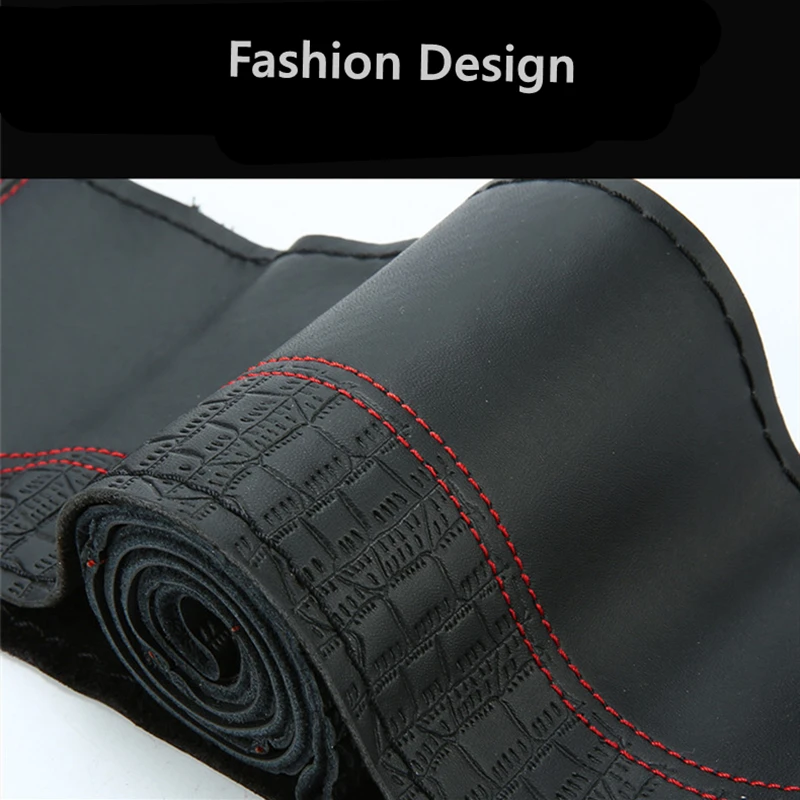 Чехол для руля DIY мягкая Нескользящая 100% натуральная кожа Воловья коса с