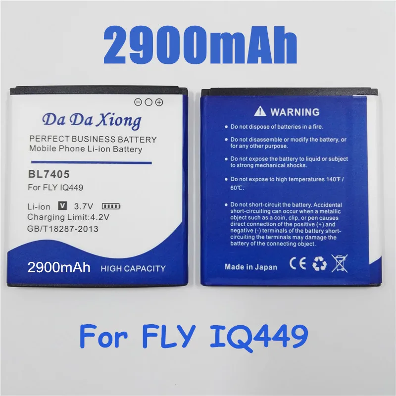 Аккумулятор BL7405 на 2900 мАч для Fly IQ449 Iq449 BL 7405 сменная батарея|battery for|battery for flybattery