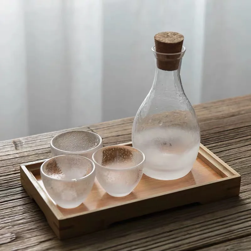 

Glass Cup Bar Sets Luxury Transparent Modern Gift Brandy Tequila Dispenser Bar Sets Liquor Decantador Vino Home Garden DG50BS