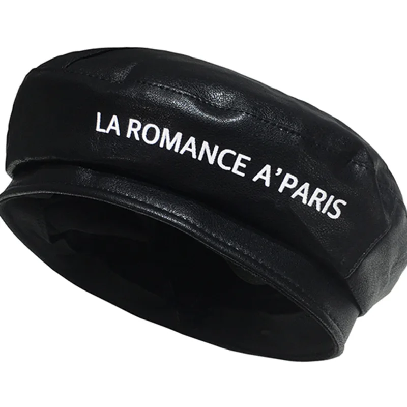 

Leather Women Beret Autumn spring Octagonal Cap Hats Stylish Artist Newsboy Caps Boina mujer sombreros Beret pour femme Bonnet