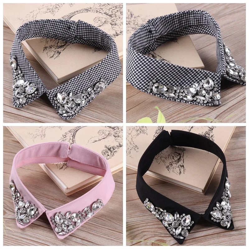 

Fashion Accessories Lady Girl Choker Necklace Women Detachable Vertical Small Lapel Shirt Fake False Collar x