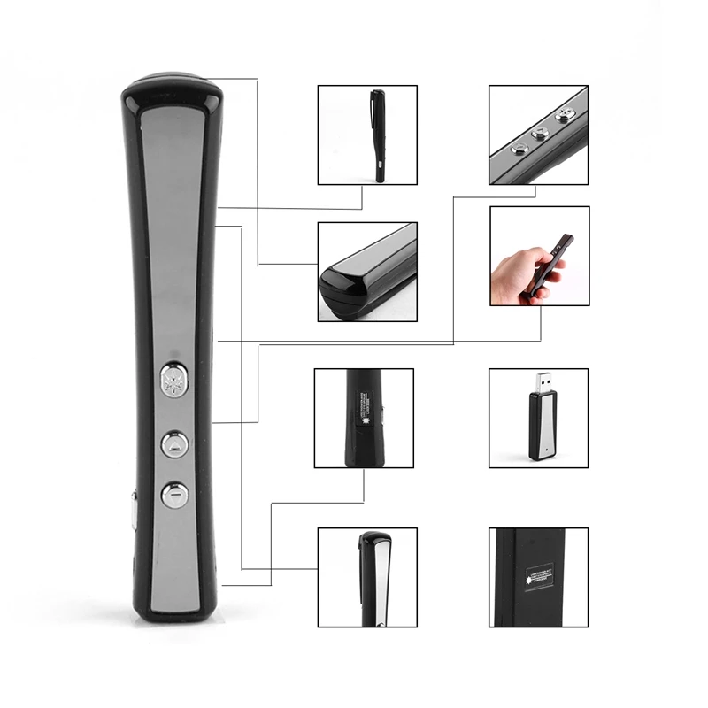 Viboton Pp900 2,4 ГГц Usb беспроводной ведущий ручка Указатель Ppt пульт дистанционного управления с красным для презентаций Powerpoint