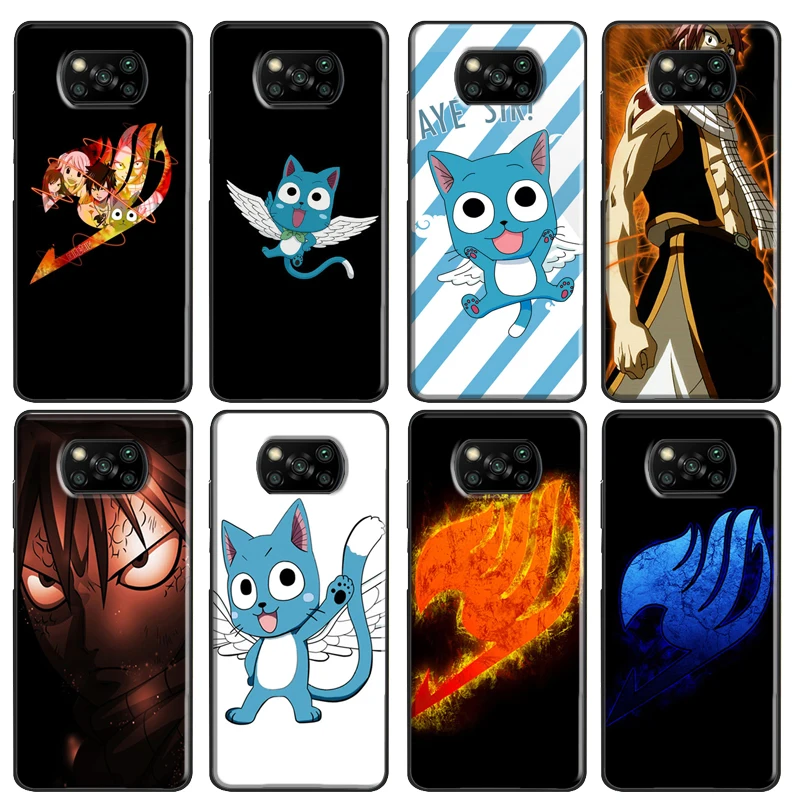 Чехол с логотипом сказочного хвоста Natsu Erza Happy Cat для Xiaomi POCO F2 Pro X3 F1 Mi A3 9T 10 Ultra 8 9 Max3