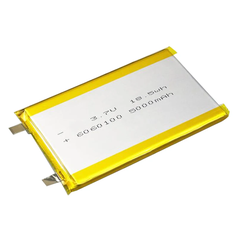 5000mAh 3,7 V 6060100 литий-полимерная аккумуляторная батарея для gps psp DVD тахограф Банк мощности динамик прожектор