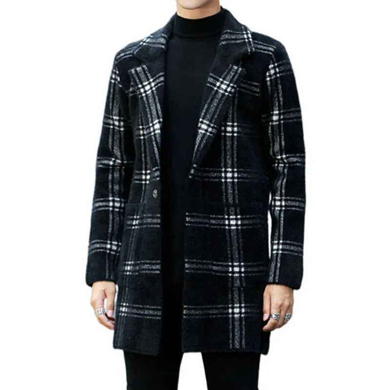 

2021 мужское шерстяное пальто, шерстяное пальто, Мужская модная брендовая одежда, теплая шерстяная ветровка, тренчкот