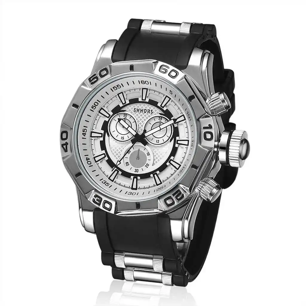 

2020 New Golden Quartz Clock Fashion Design Men's Wrist Watch Sports 3D Waterproof Watches Man Hours (small Dial No Work A3830